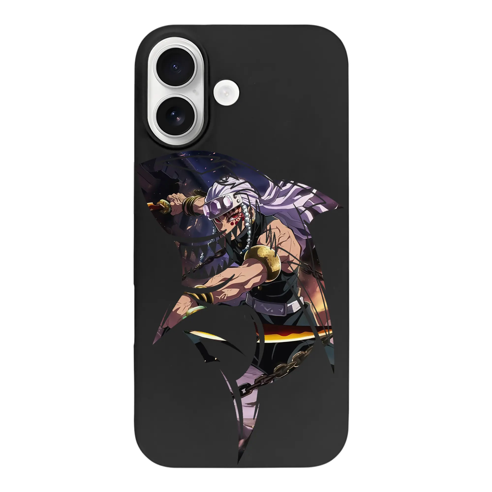 鬼滅の刃 グッズ,宇髄 天元 - iPhone 17 シリーズ シリコンケース 薄型 耐衝撃 指紋防止 ソフトタッチカバー 精密フィット 傷防止 保護ケース iPhone 17/17 Air/17 Pro/17 Pro Max 対応